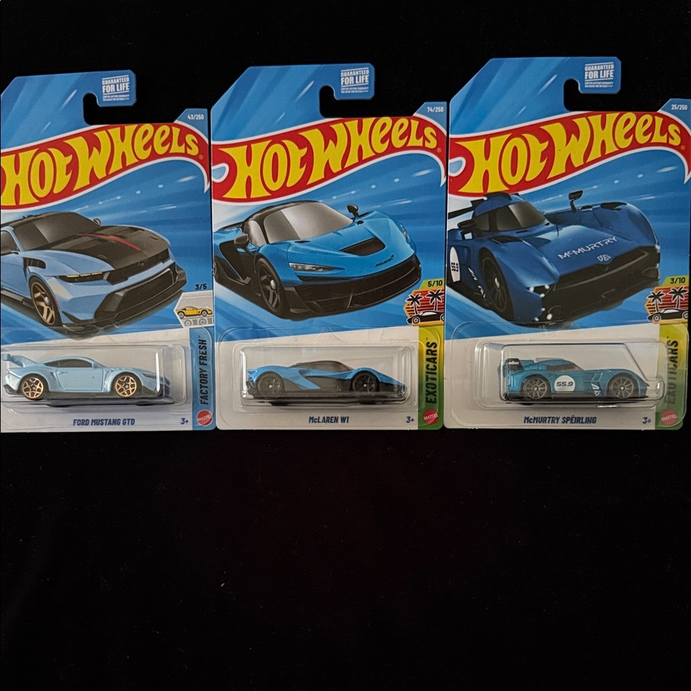 Blue Die-Cast Car Set